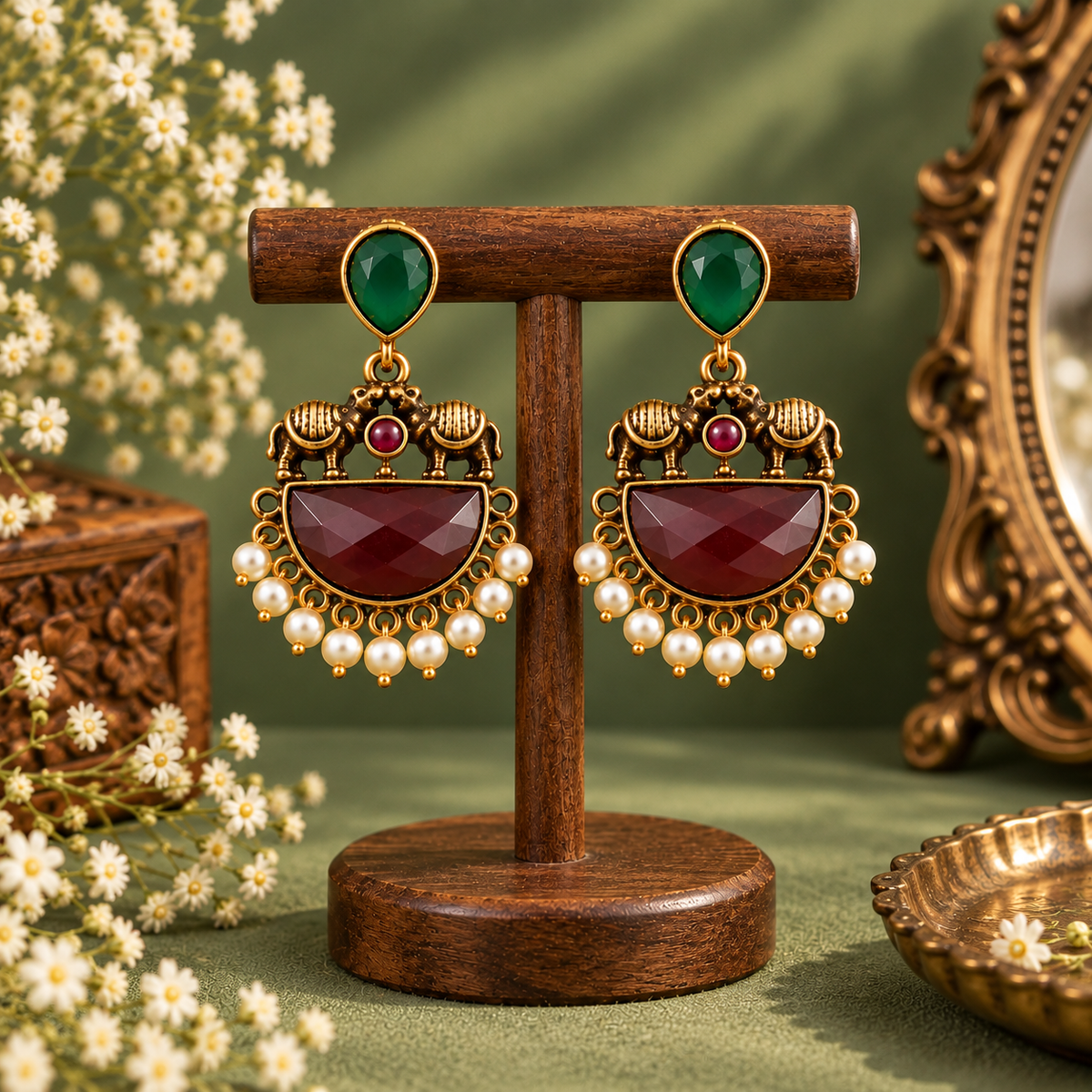 Emerald Heritage Earrings