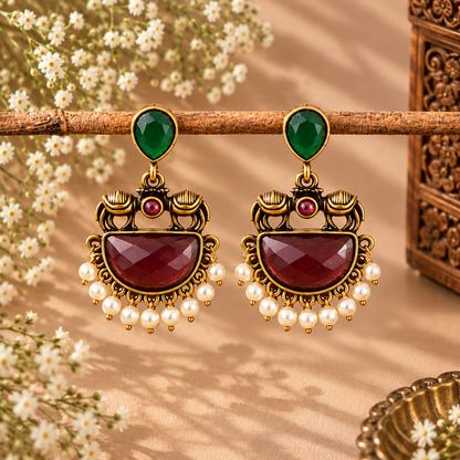 Emerald Heritage Earrings